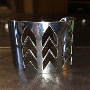 Silver cuff bracelet